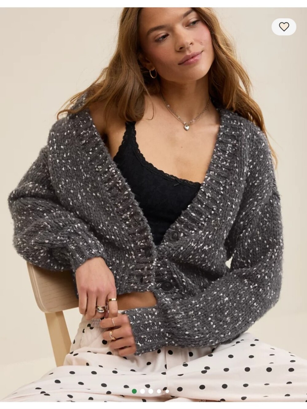 Aerie Confetti Cardigan- XL
